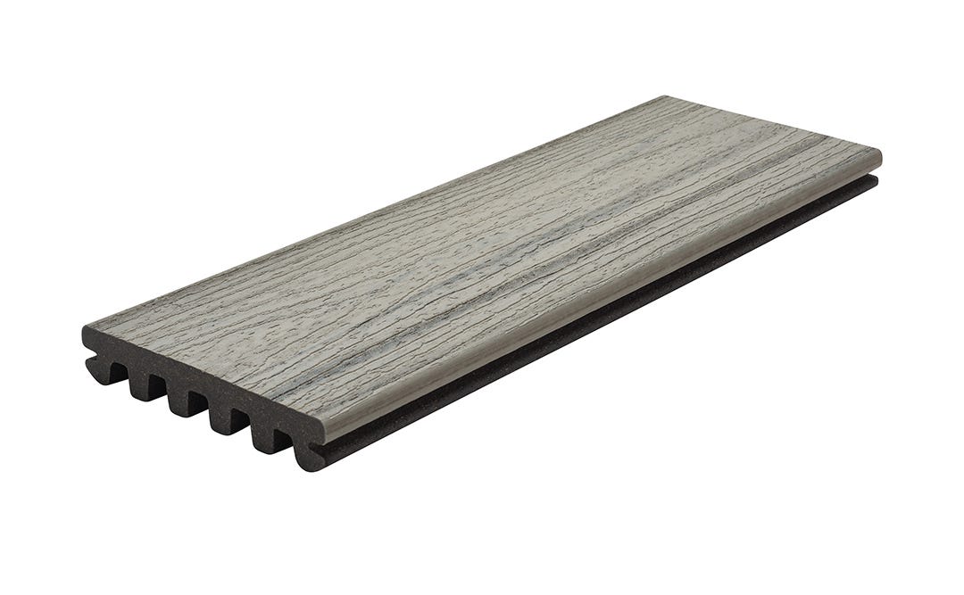 Enhance Naturals Foggy Wharf Composite Deck Board Grooved, 12-ft.