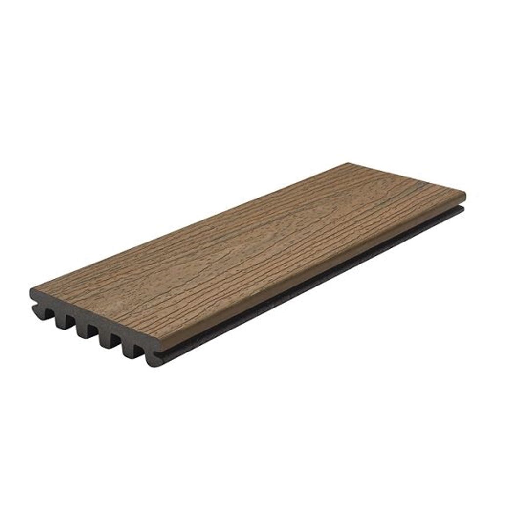 Enhance Naturals Toasted Sand Composite Deck Board Grooved, 12-ft.