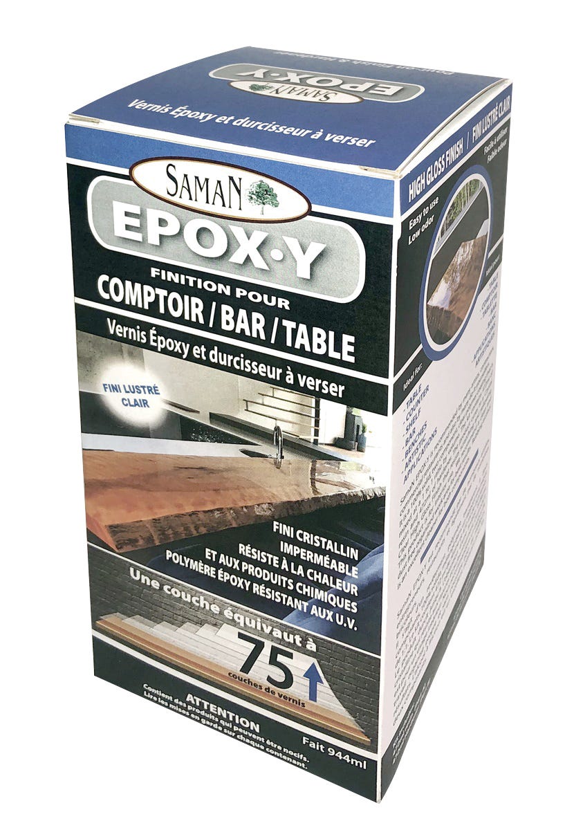 Epoxy for counter tops, tables and bars