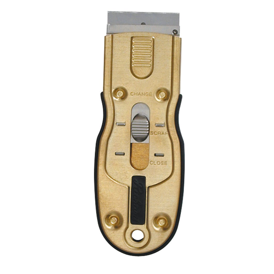 Ergonomic razor scraper with blades