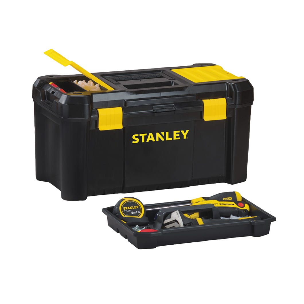 Essantial Toolbox with Plastic Latches, 19-in.