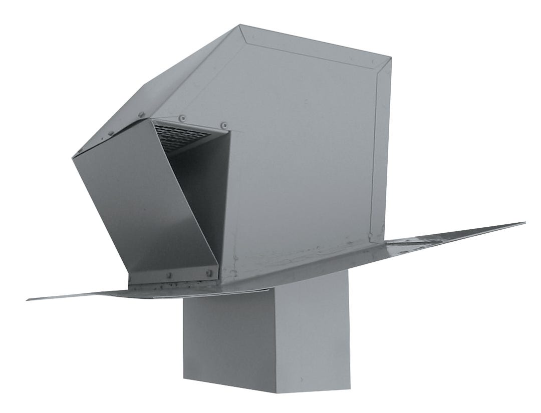 Sloped Roof Rectangular Exhaust Trap, 3-1/4-in. X 10-in.