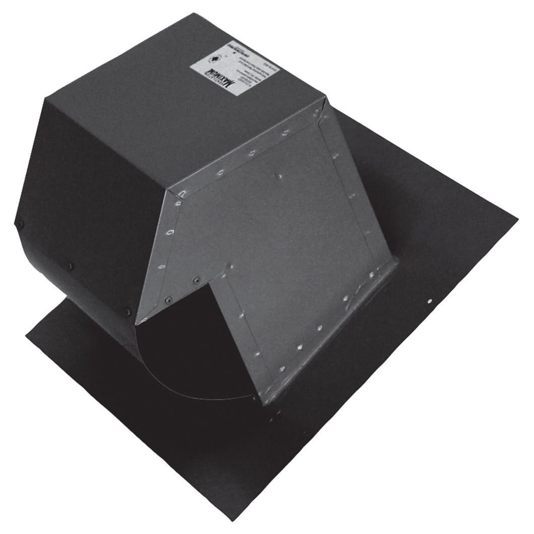 Sloped Roof Rectangular Exhaust Trap, 3-1/4-in. X 10-in.