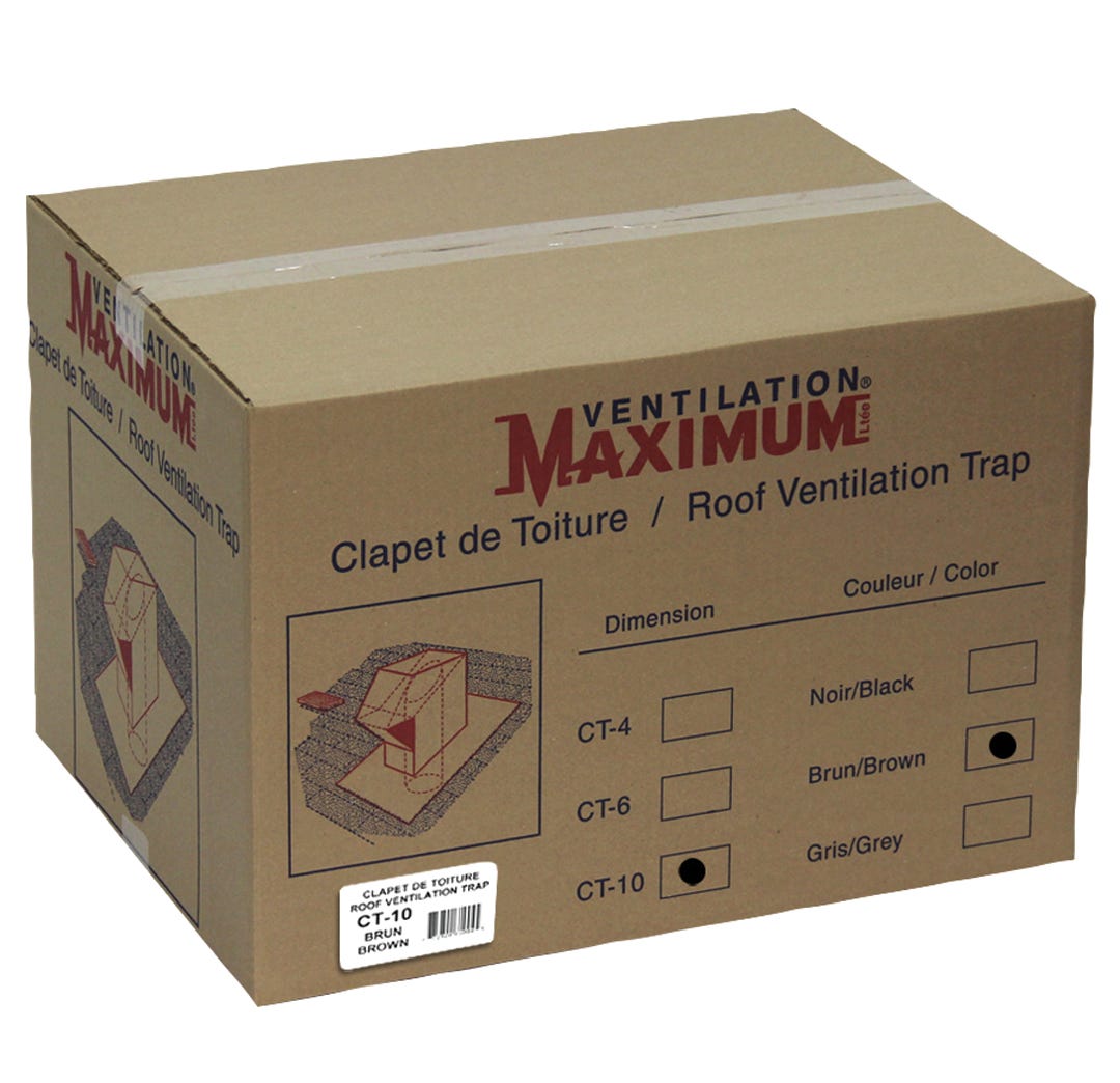 Sloped Roof Rectangular Exhaust Trap, 3-1/4-in. X 10-in.