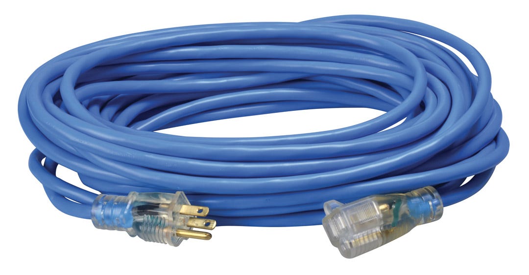 Extension Cord, 15 A, 125 V, 50 ft.