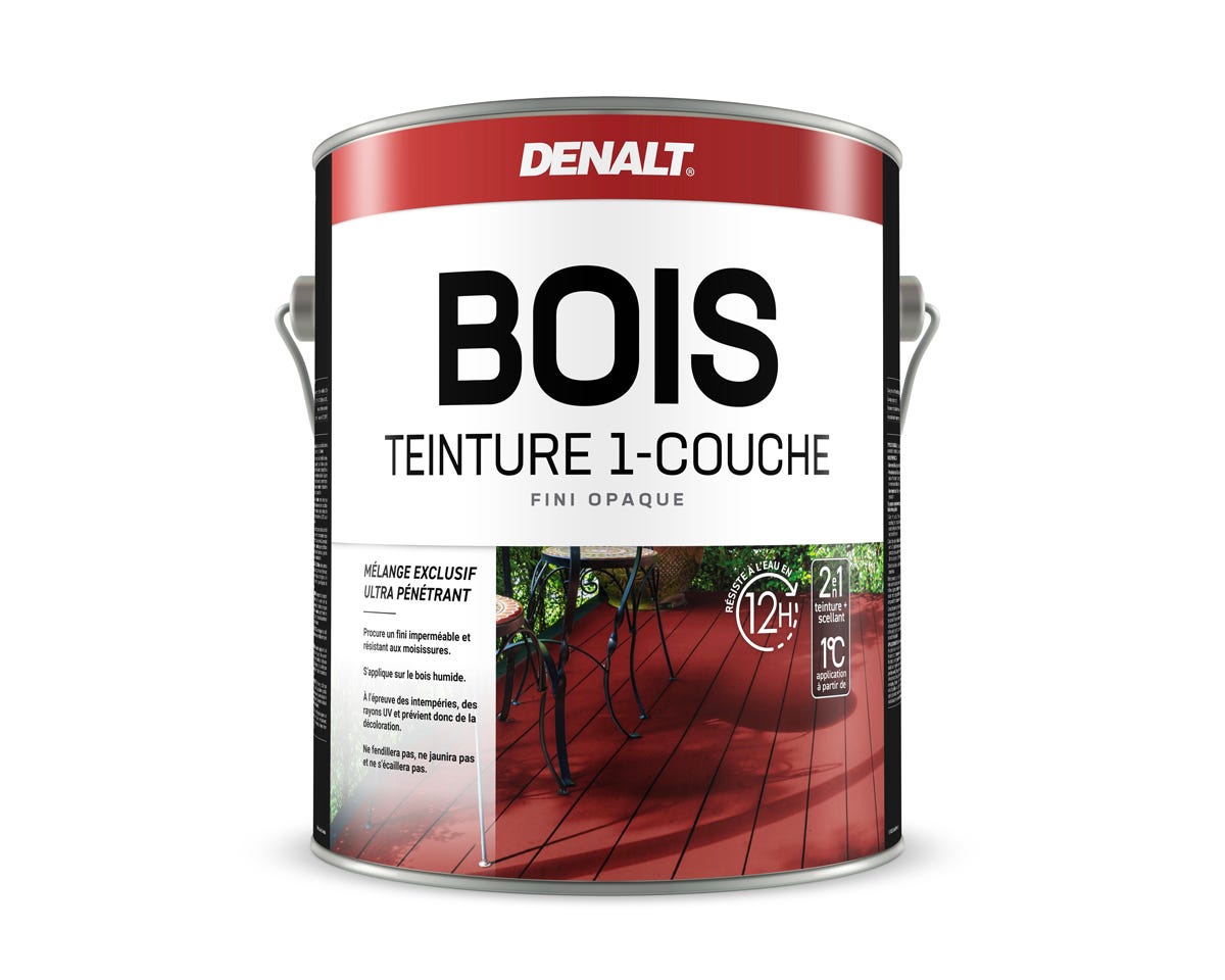 Exterior acrylic wood stain solid medium base gallon