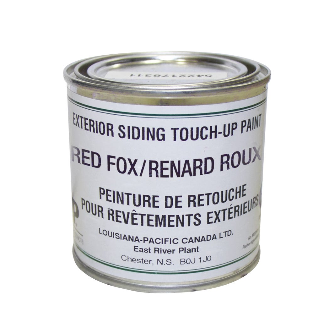 Exterior siding touch-up paint
