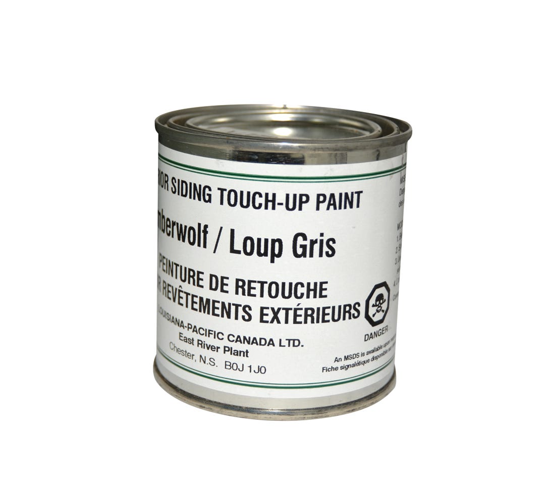 Exterior siding touch-up paint
