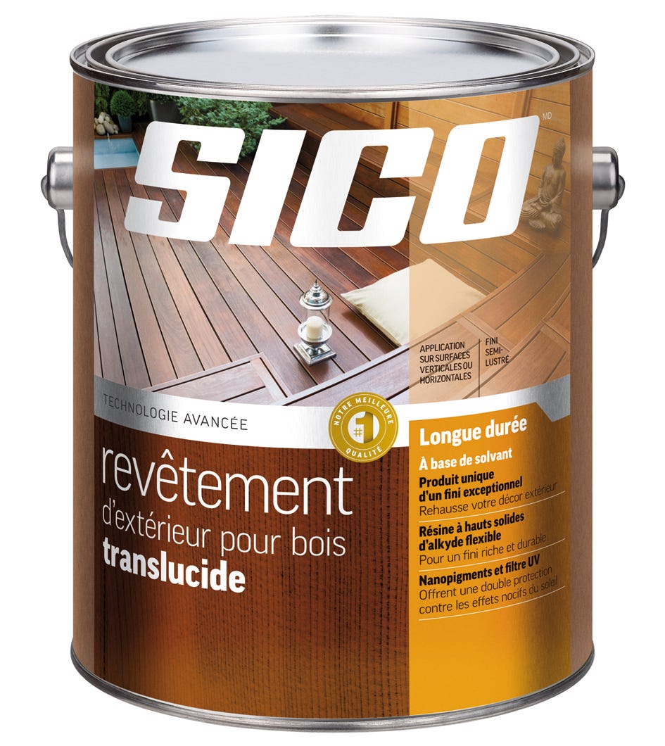 Stain Exterior for Wood, Translucide, Redwood, 3.78 L