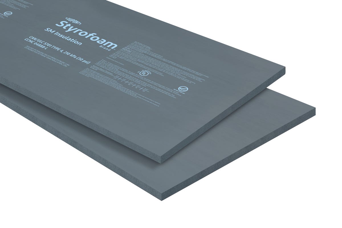 Extrude Polystyrene Insulation of Type 4, 3-in. X 2-ft. X 8-ft.