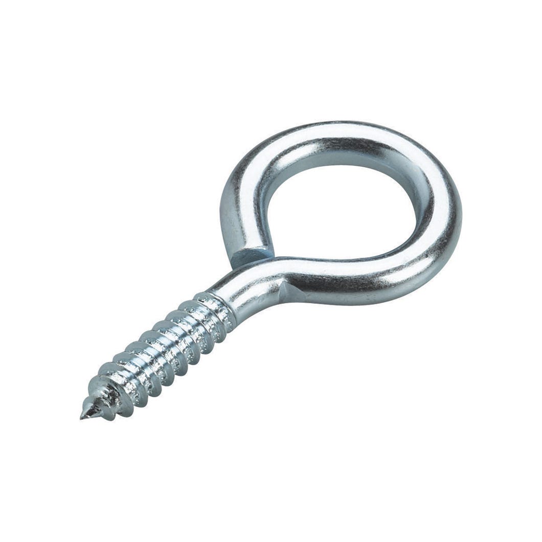 Eye Screw for Wood Lag Thread, 7/16-in. X 3 3/4-in., Steel