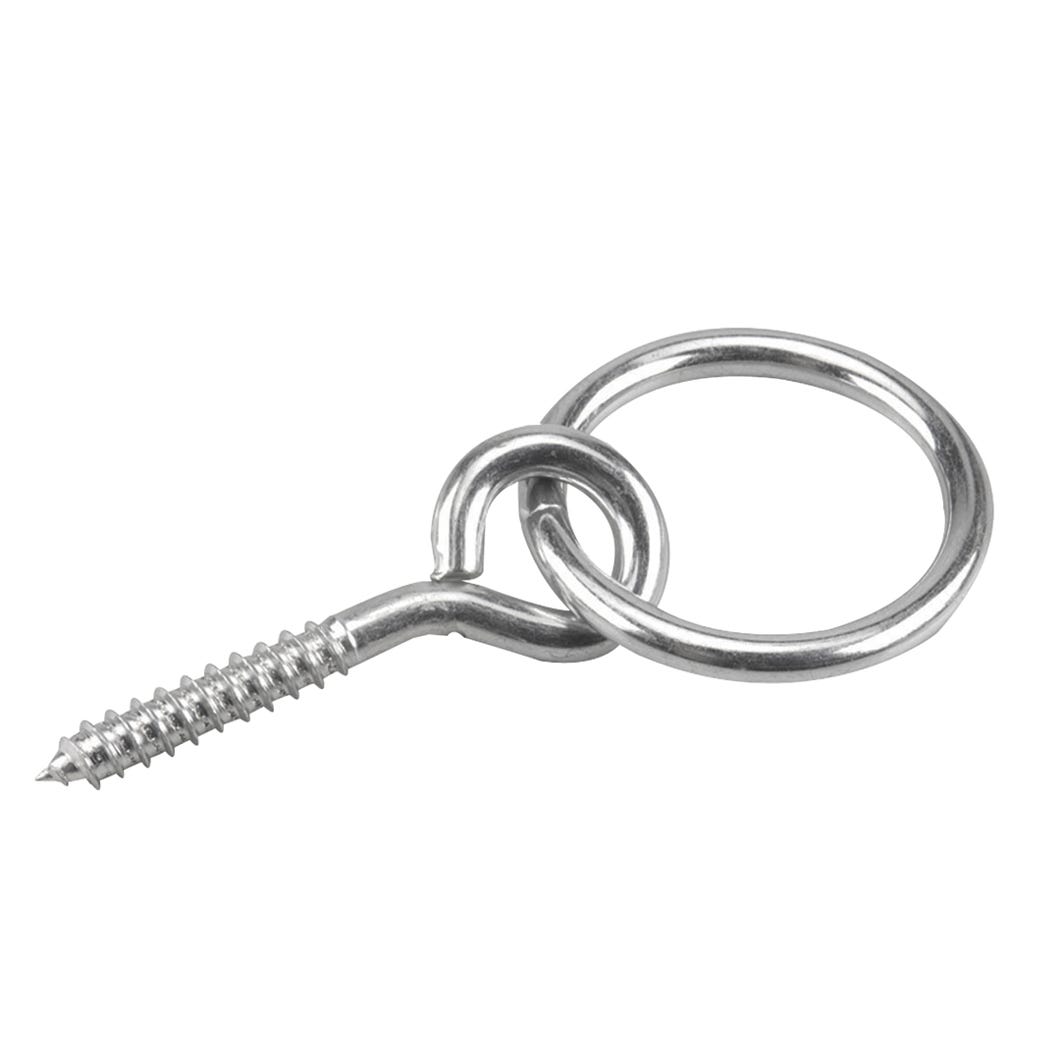 Eye Screw with Ring Lag Thread, 3/8-in. X 2 1/2-in.