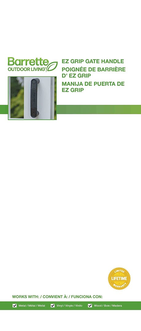 EZ grip gate handle