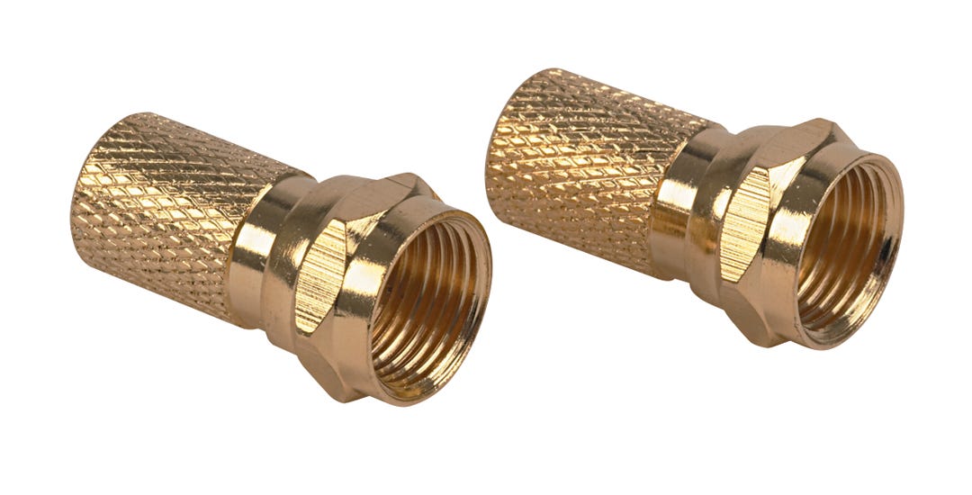 F connector twist-on for rg6 coaxial cable
