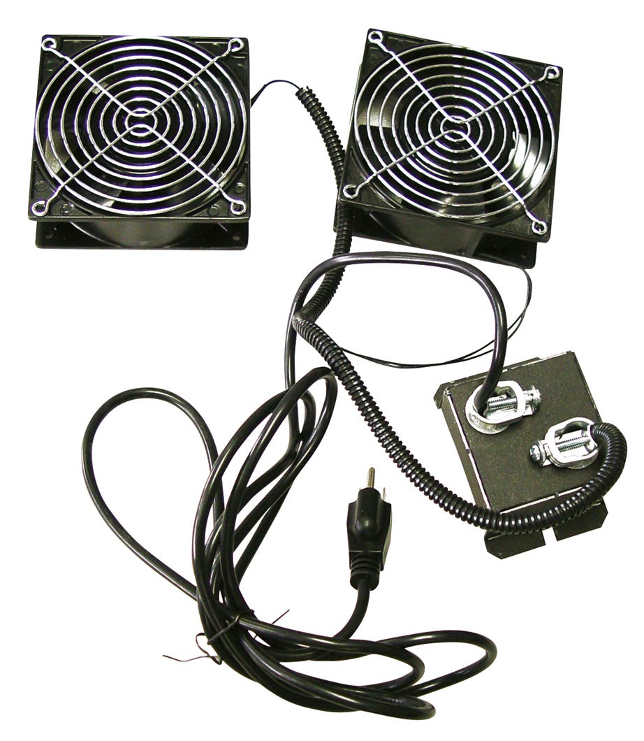 Fan kit with thermodisc for wood stove