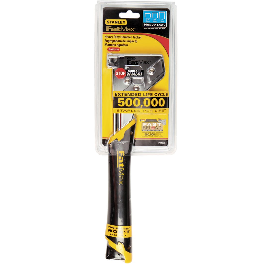 Fat Max Pro Hammer Tacker, Heavy Duty, Staple 8 to 12 mm