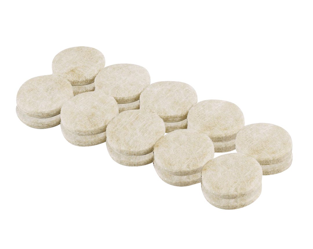 Felt round furniture swivel glide