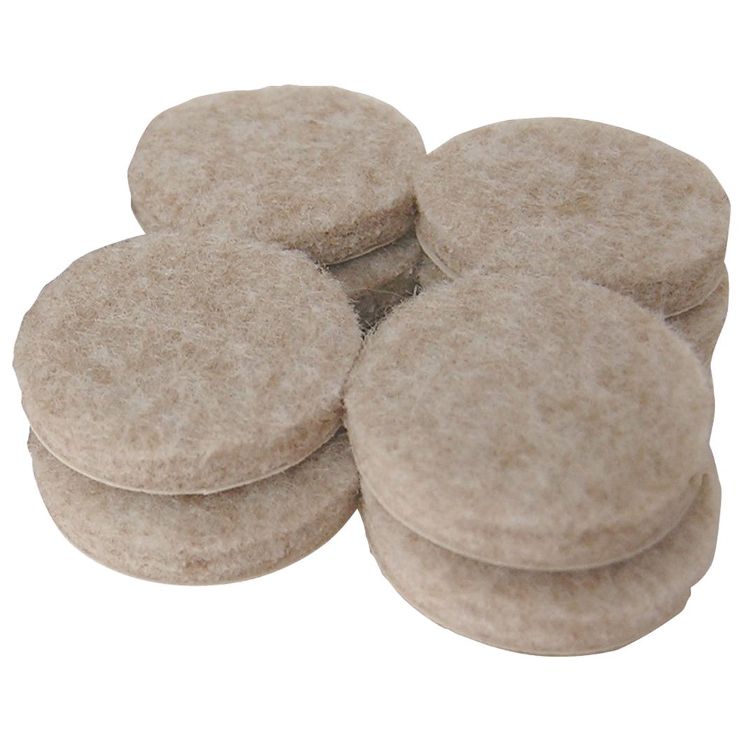 Felt round furniture swivel glide