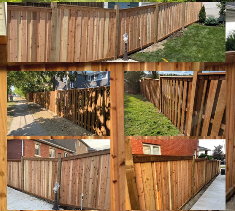 Fence cedar plank - 1 in. X 6 in. X 6 ft.