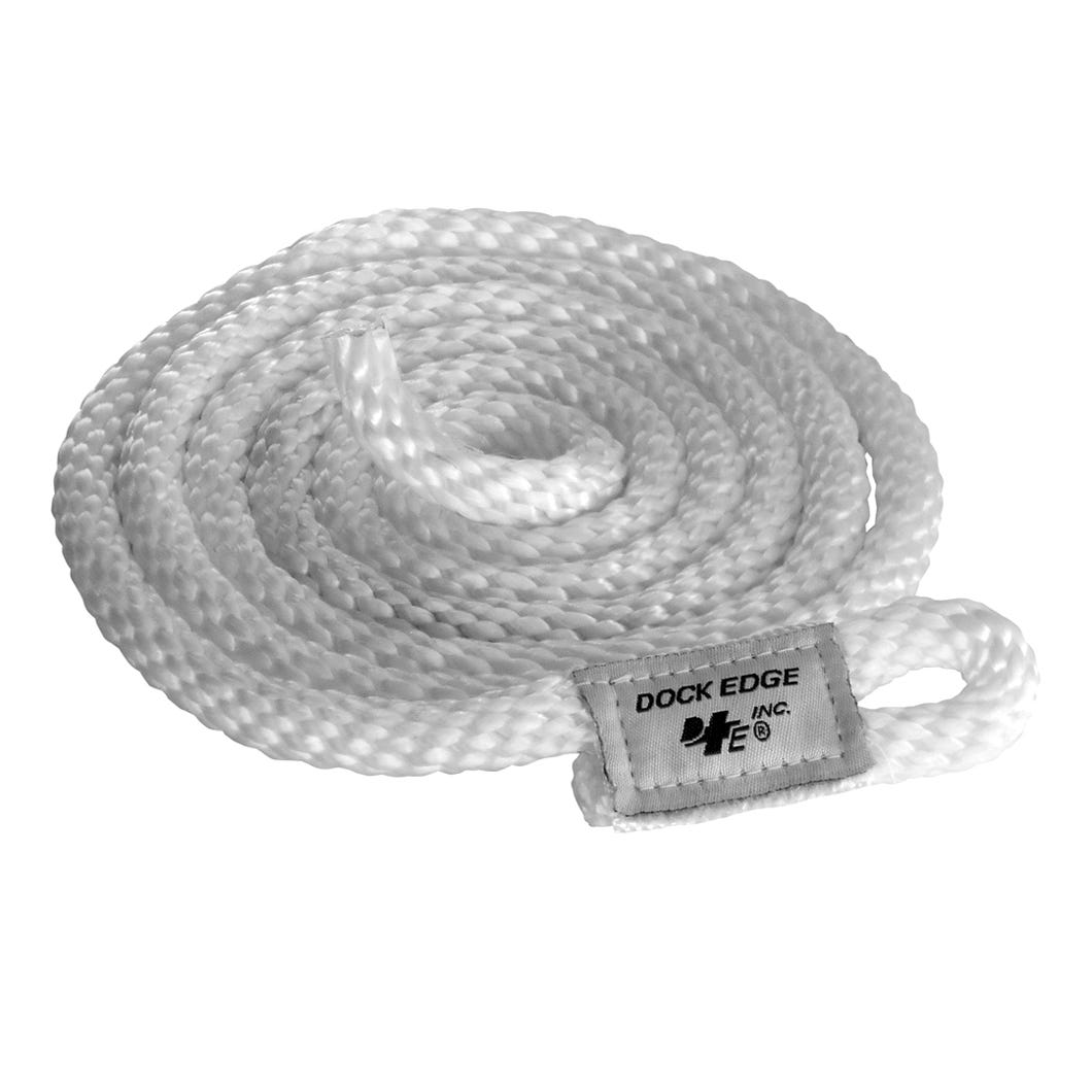 Dock Edge Pack of 2 Fender Lines, White, 3/8-in. X 5-ft.