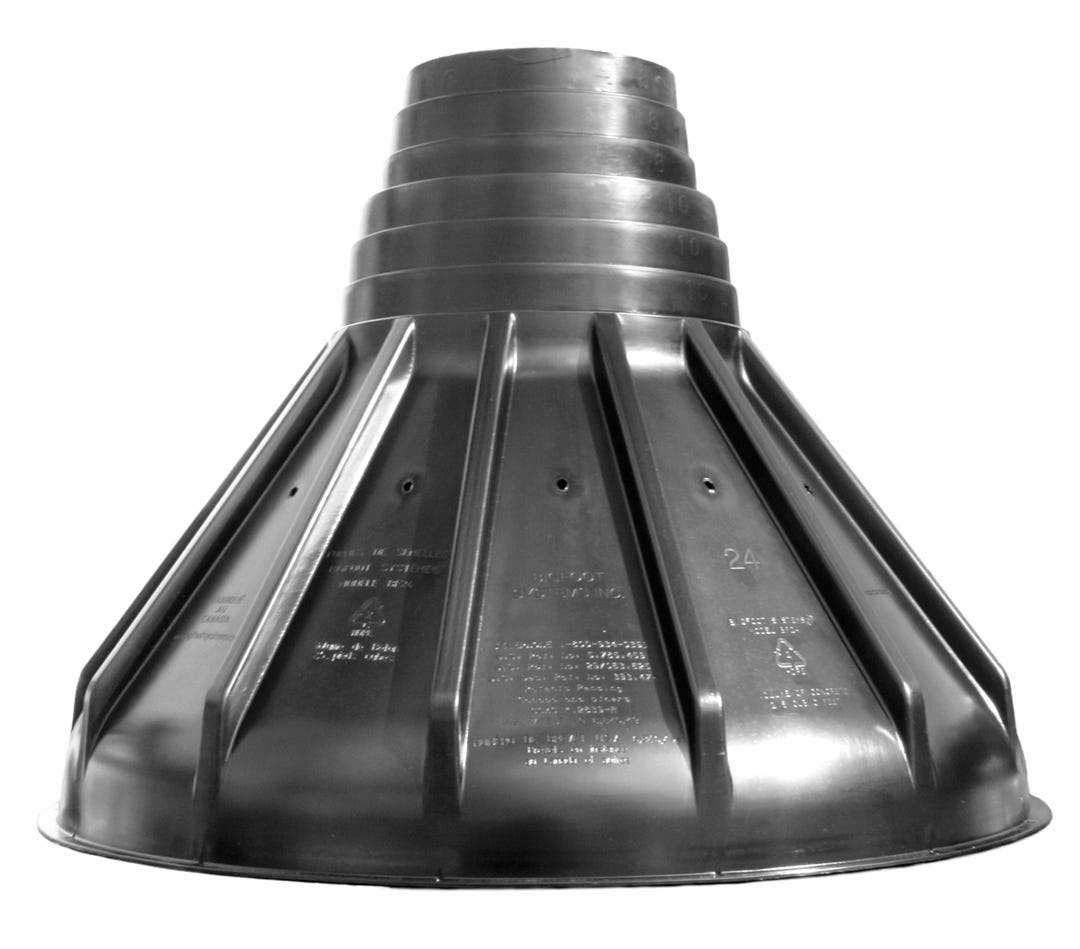Footing form 24 in. For concrete construction tube 8 in / 10 in
