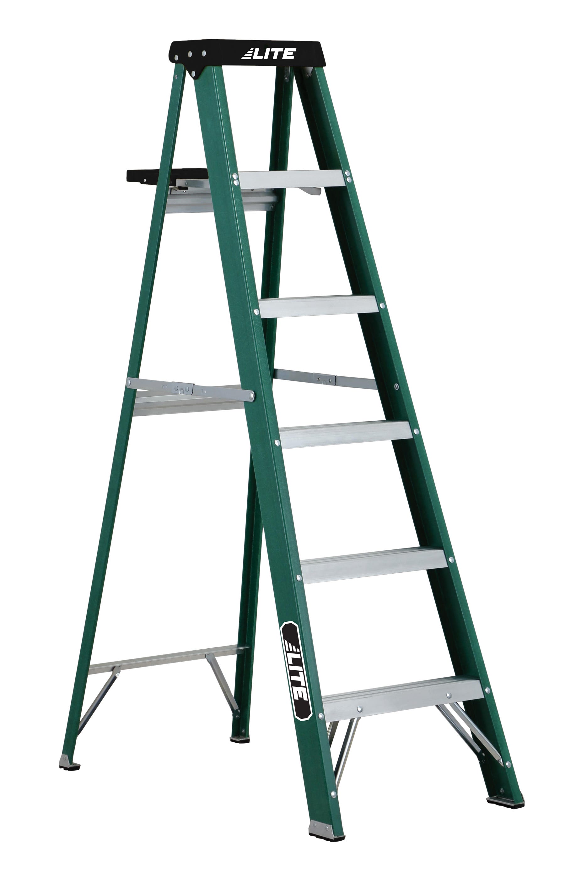 LITE Heavy Duty 6' Fiberglass Step Ladder, Grade 2
