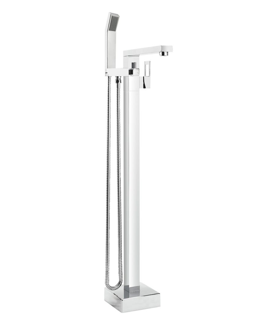 Filler floor mount bathtub, square base