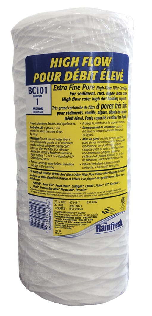 Filter Cartridge Extra Fine Pore for High Flow, 1 Micron