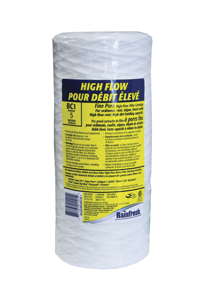 Filter cartridge fine pore for high flow - 5 micron