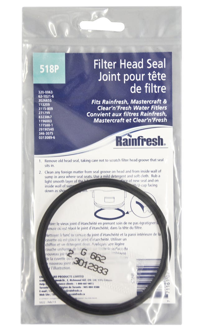 Filter head seal for water filters 2563165 / 2563166