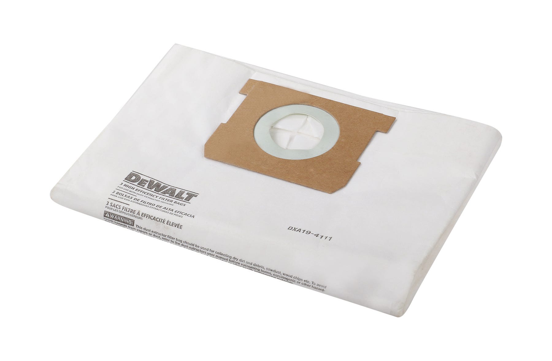Fine Dust Filter Bag Wet/Dry Vacuums for 6 to 10 Gallon, 10.63-in. X 16.54-in. X 1.97-in.