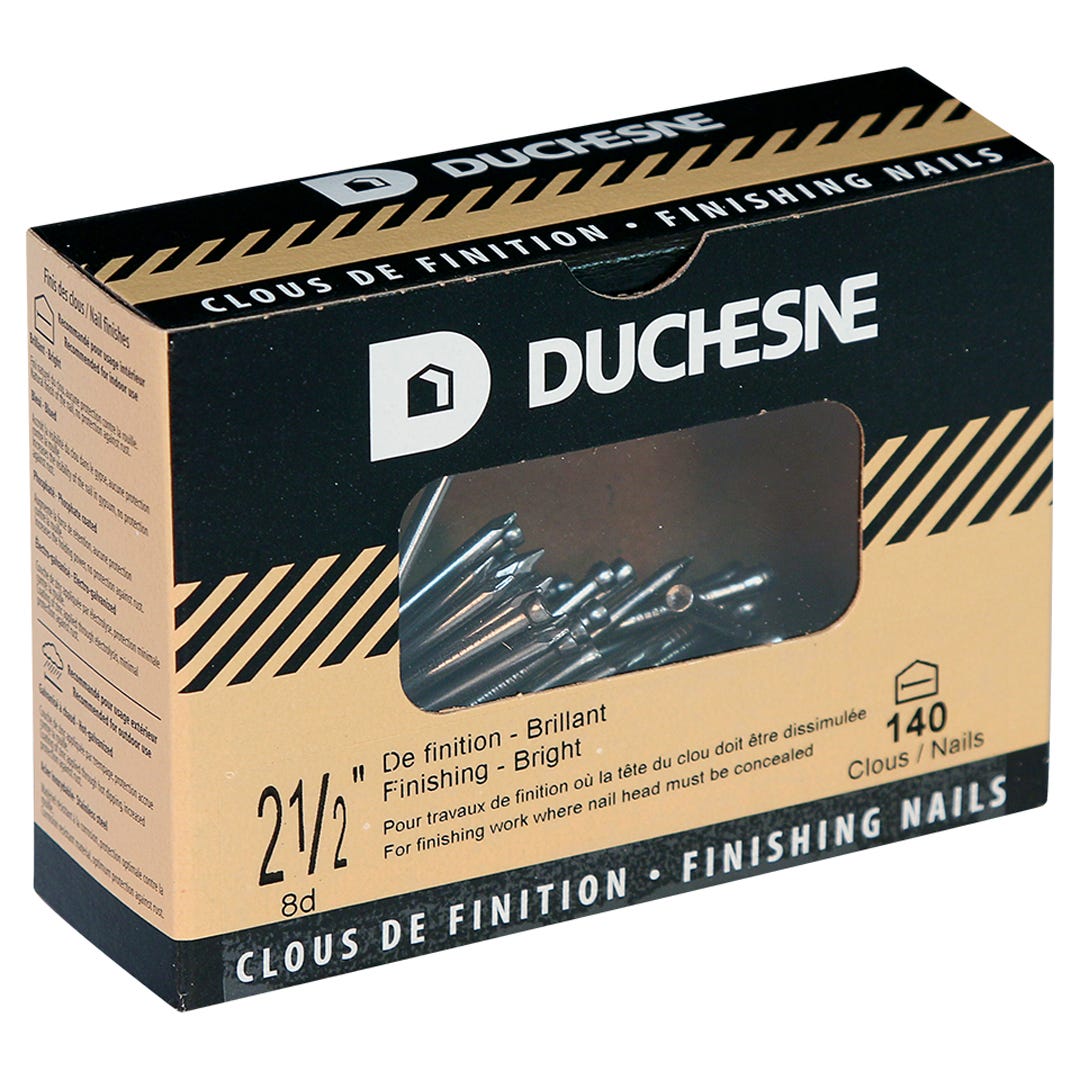 Finishing Nails, 2-1/2 in., 140/Box