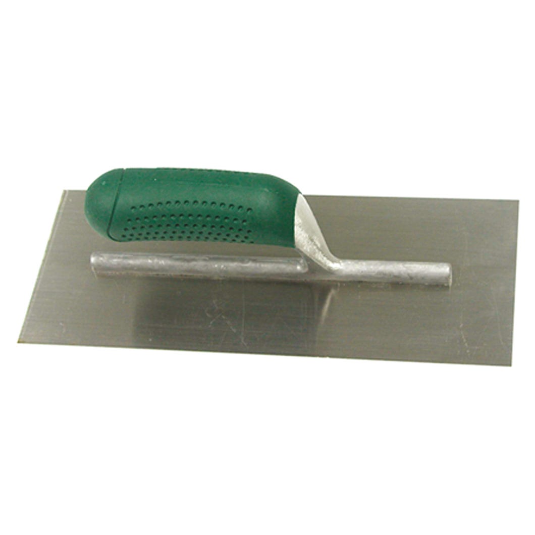 Finishing trowel rubberized grip