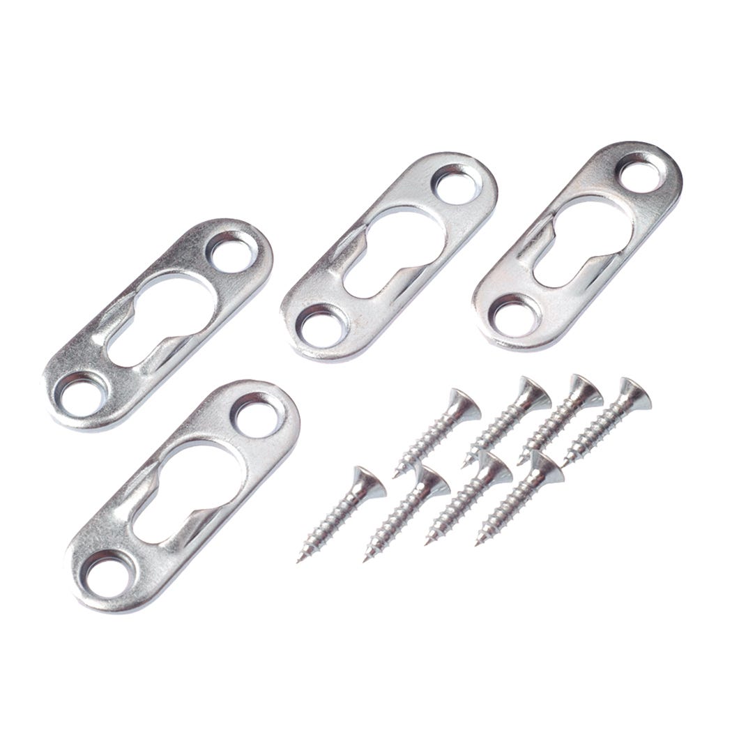 Fitting plate with screw