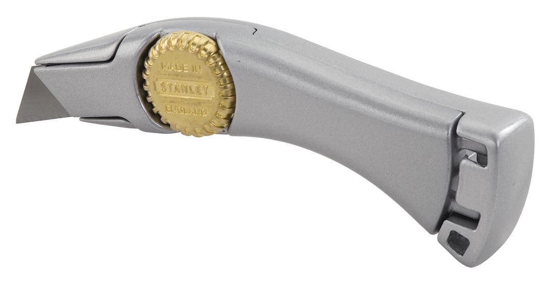 Fixed heavy duty aluminium Utility Knife with holster
