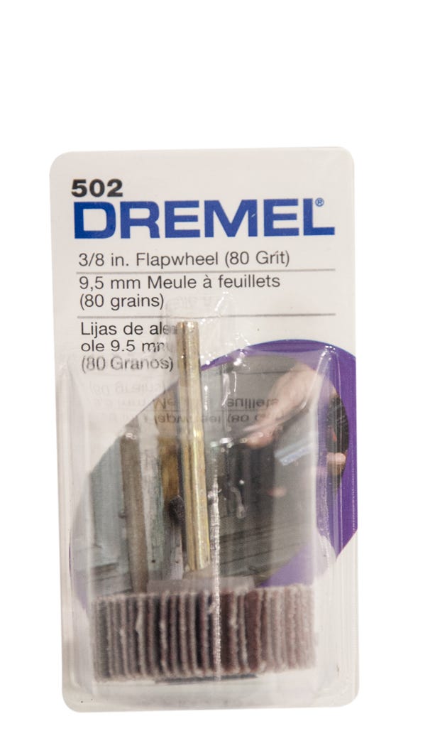 Dremel 502 Flapwheel, 80 Grit, 3/8"