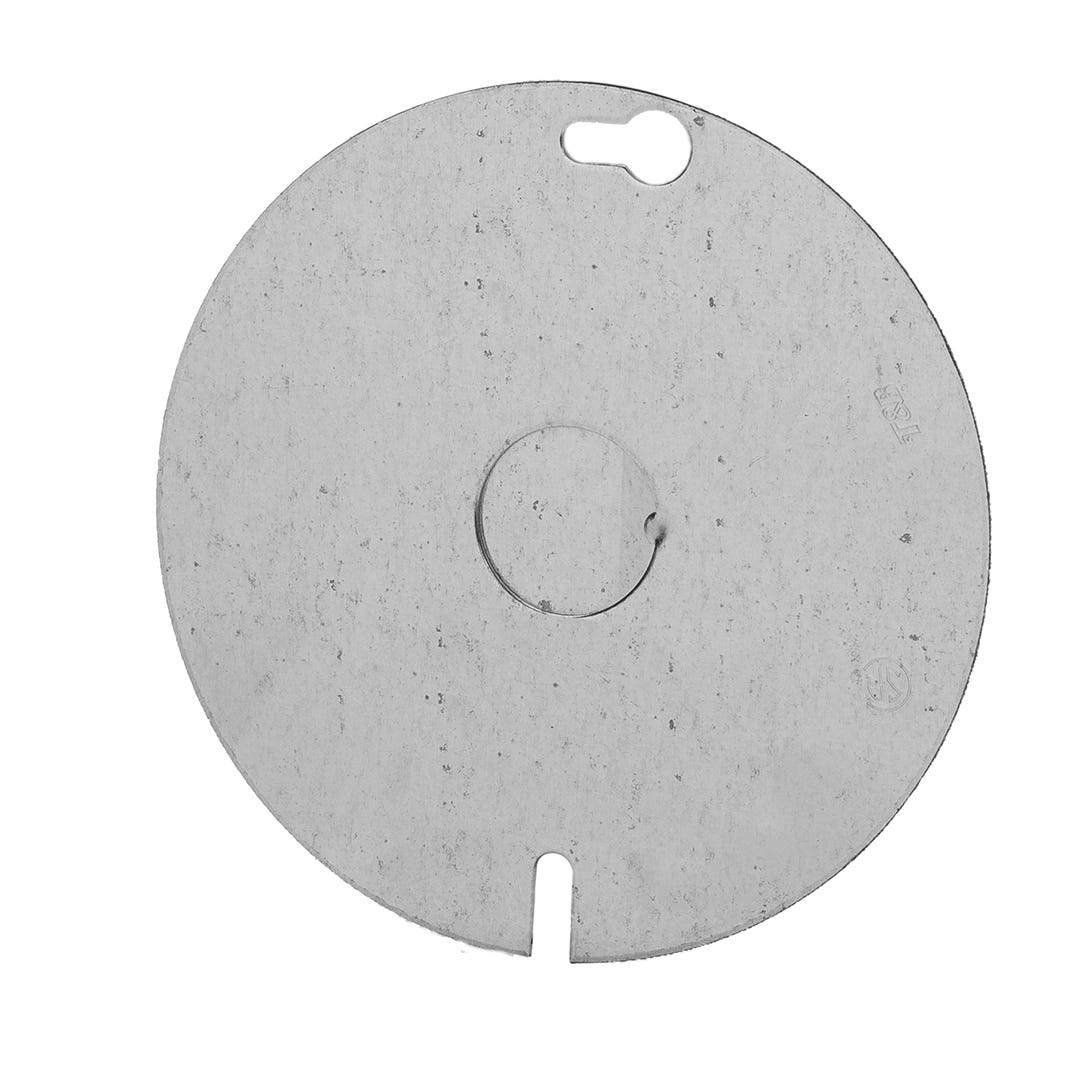 Flat Box Cover, Round 1/2-in. Ko