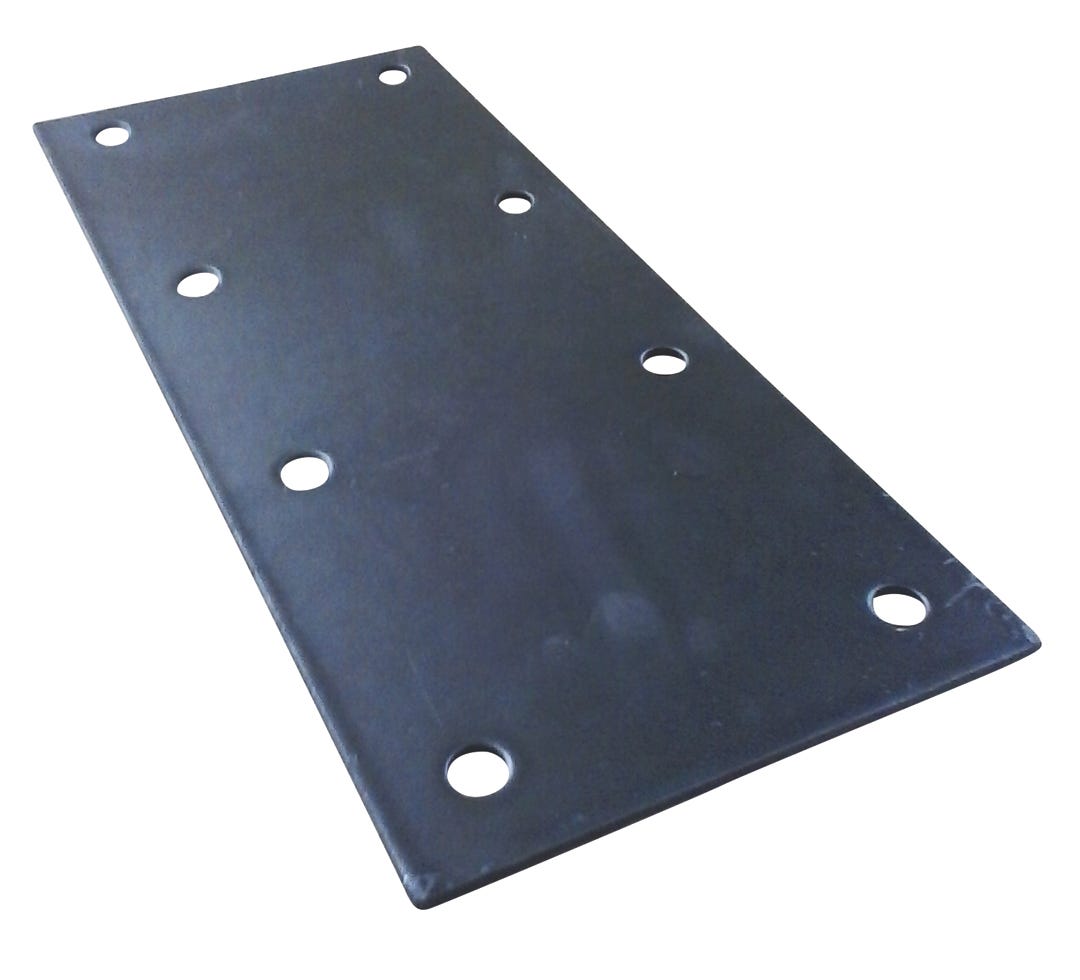 Flat Plate in Metal, 5-in. X 11 3/4-in.