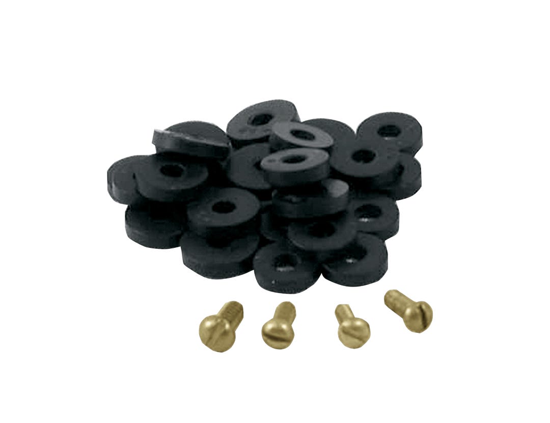 Flat washer assortment kit with screws for faucet