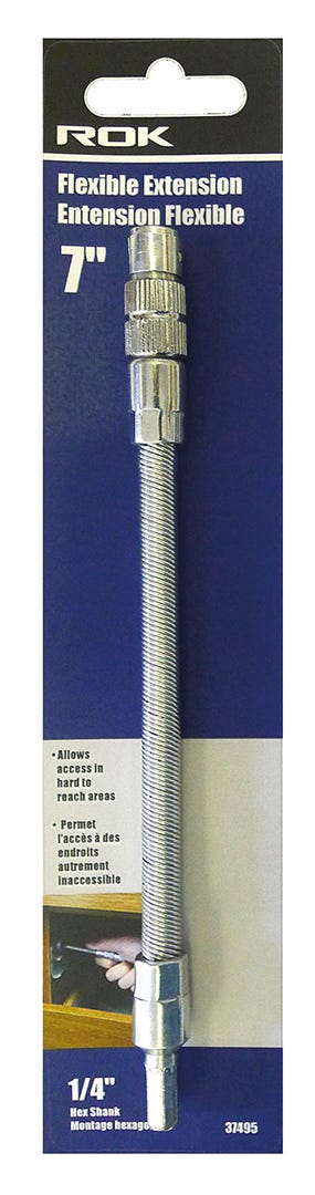Extension Flexible, 7 Po, Montage Hexagonal 1/4”