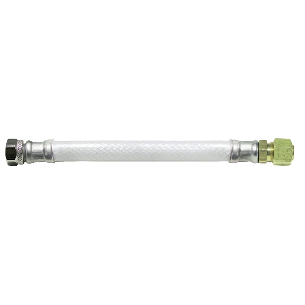 Flexible Hose with Fittings, 3/8-in. X 12-in.