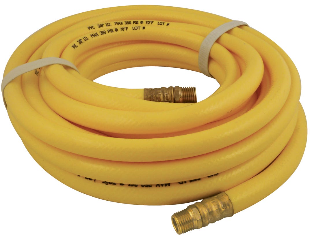 Flexible PVC Air Hose, Male Npt