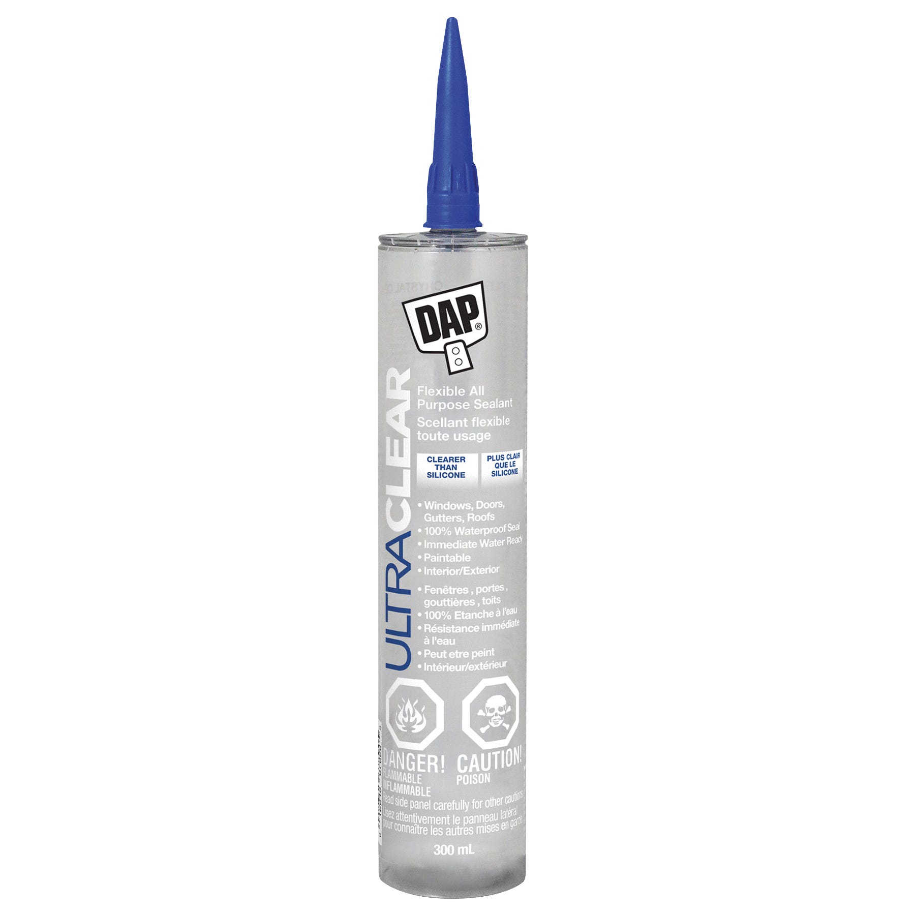 Flexible Sealant, All Purpose,Int/Ext, 300ml, Ultra Clear
