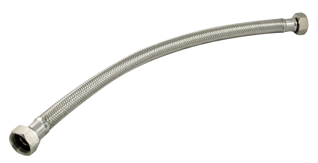 Flexible Water Heater Connector, Stainless Steel, 3/4-in. X 3/4-in. X 18-in.