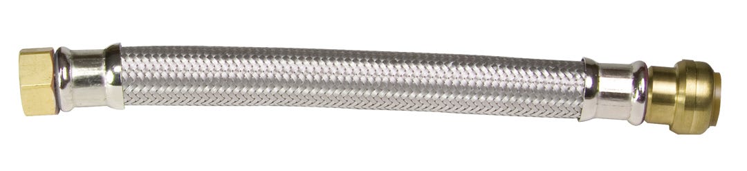 Flexible Water Heater Connector, Stainless Steel, 3/4-in. X 3/4-in. X 18-in.