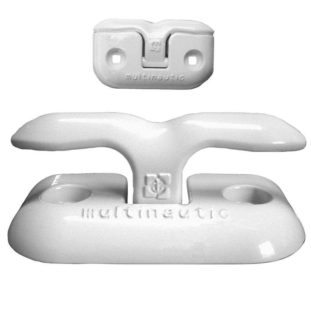 Dock Edge Flip-Up Dock Cleat, White, 6-in.