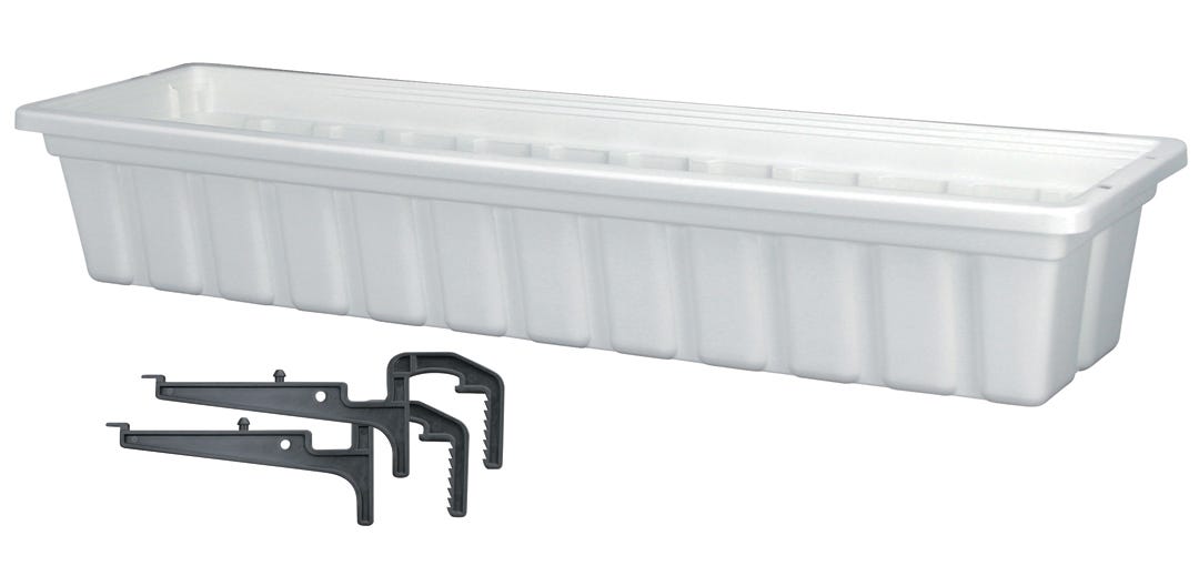 NOVA Balcony, White, 30-in. X 8-in. X 5-in.