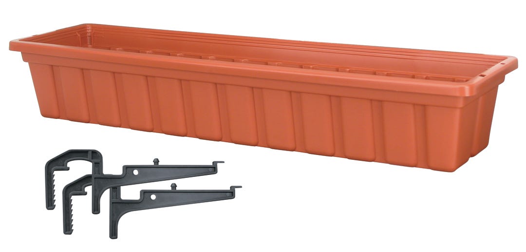 NOVA Balcony, Terracotta, 30-in. X 8-in. X 5-in.