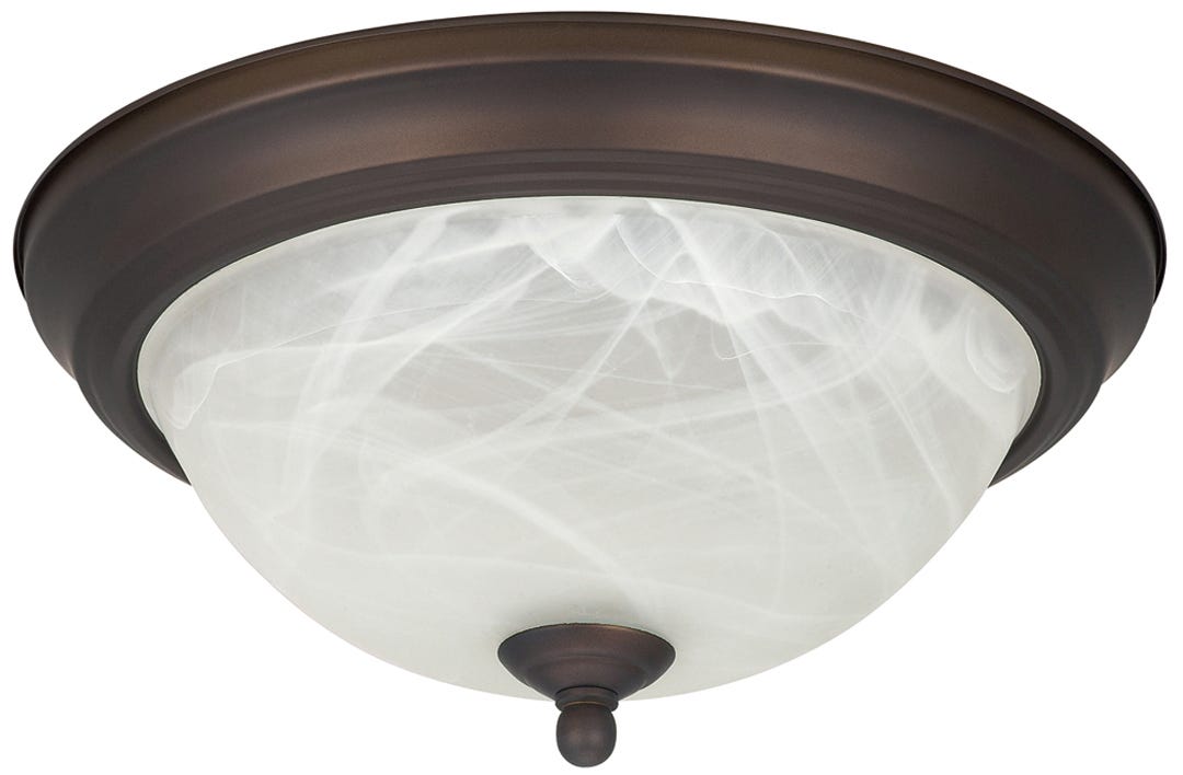 Flush Mount, Alabaster Glass