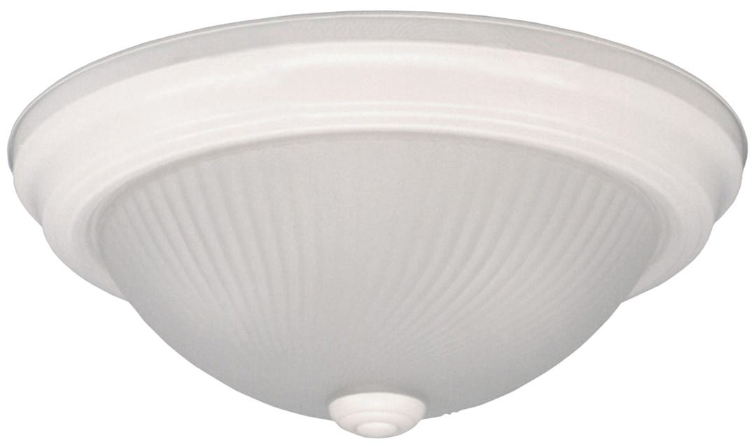 Flush Mount, Frosted Swirl Glass